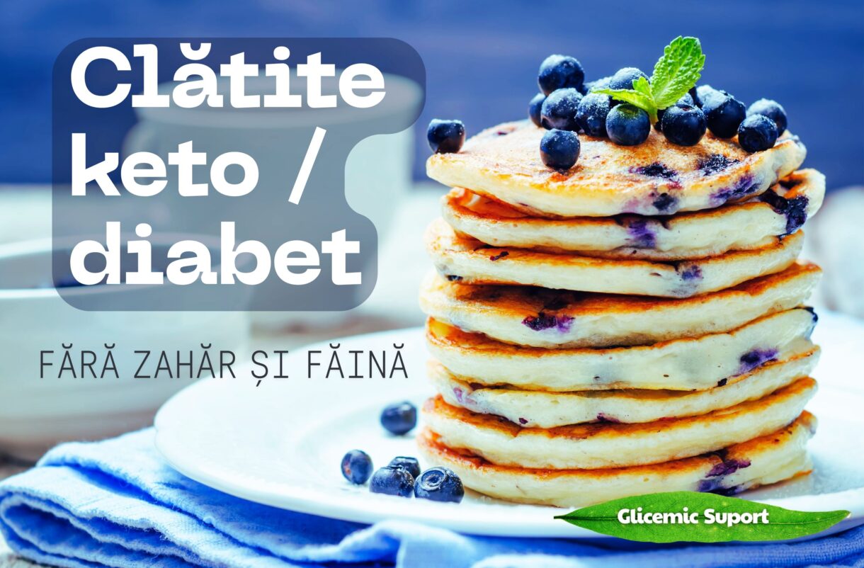 Clatite keto cu afine - fara zahar si faina