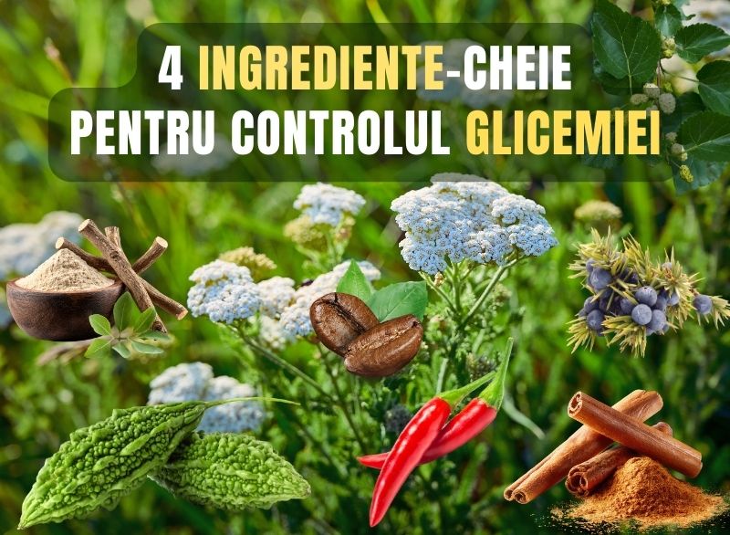 4 ingrediente cheie pentru glicemie