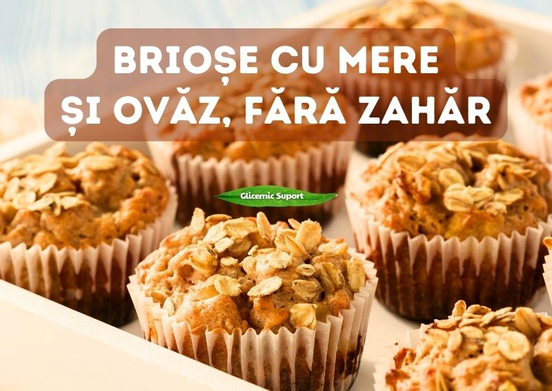Briose cu mere si ovaz - fara zahar