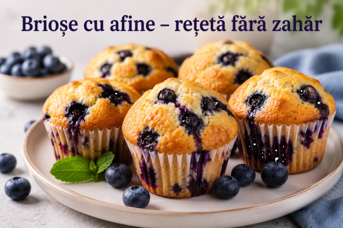 Briose cu afine - reteta fara zahar
