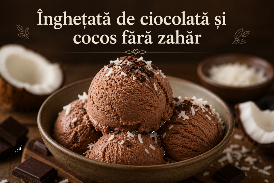 Inghetata de ciocolata fara zahar