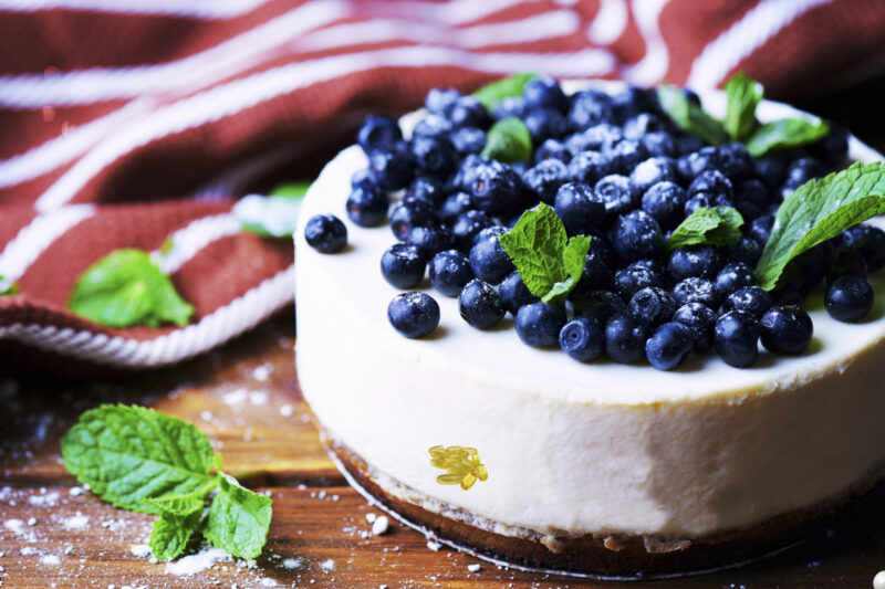 Cheesecake cu afine fara zahar
