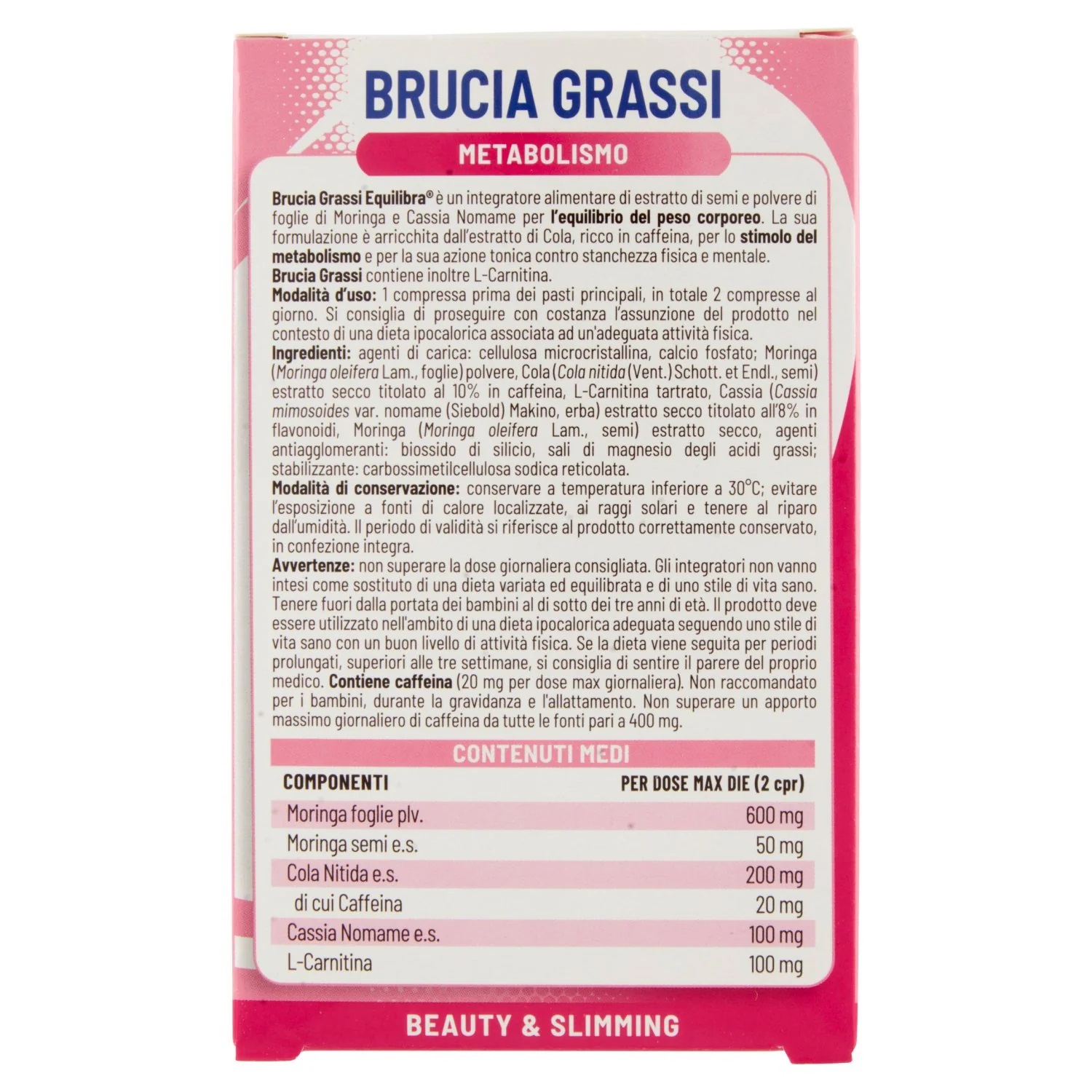 Arzător de Grăsimi, Supliment Alimentar Pentru Arderea Grăsimii și Controlul Greutății Corporale, 40 Comprimate, Equilibra - imagine 4